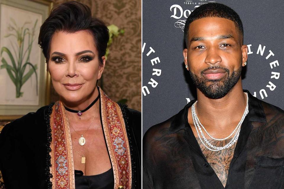 Dimitrios Kambouris/Getty; George Pimentel/Getty Kris Jenner, Tristan Thompson