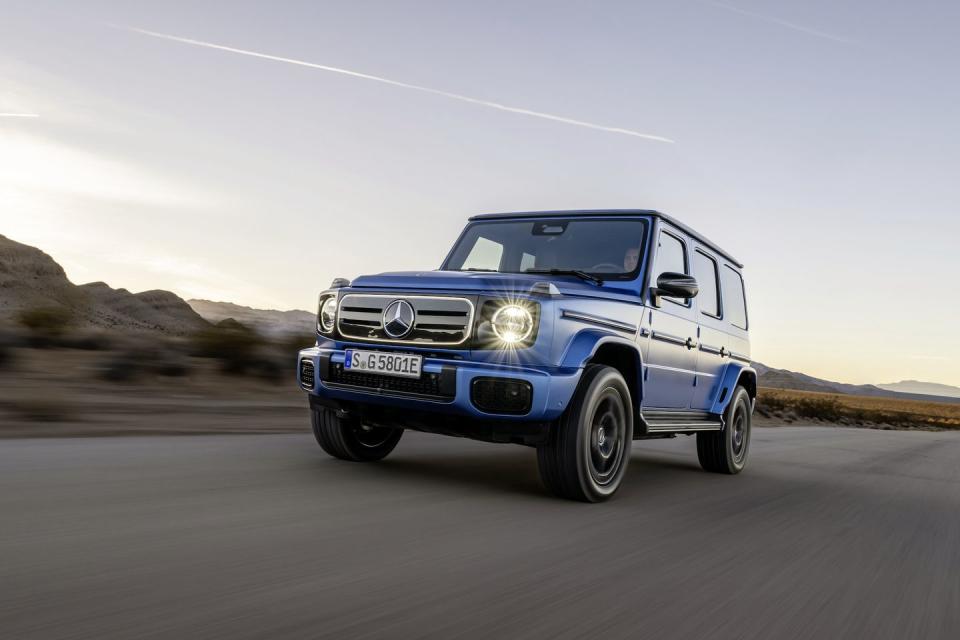 mercedes benz g 580 with eq technology press images