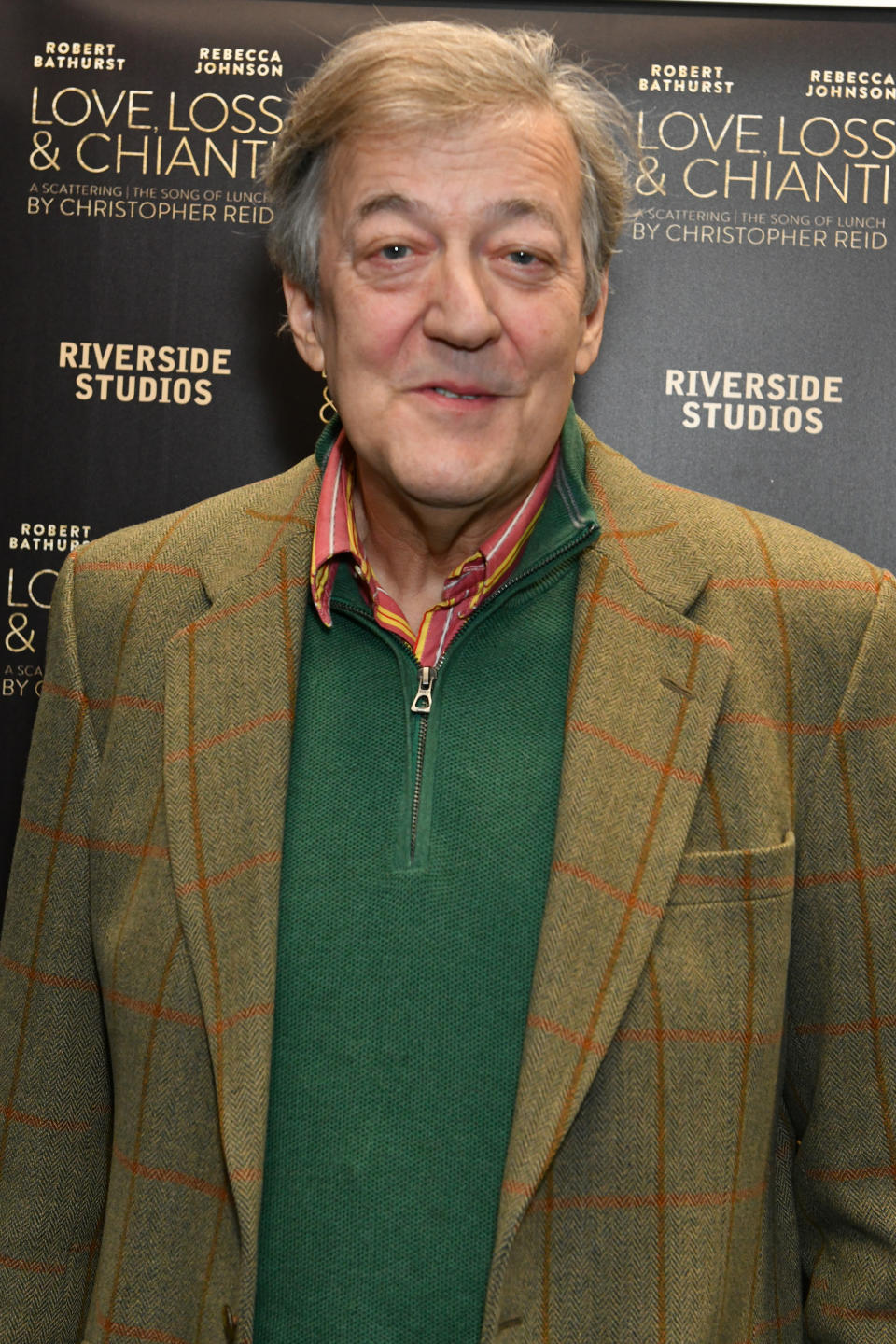 LONDON, ENGLAND - FEBRUARY 28:   Stephen Fry attends the press night performance of 