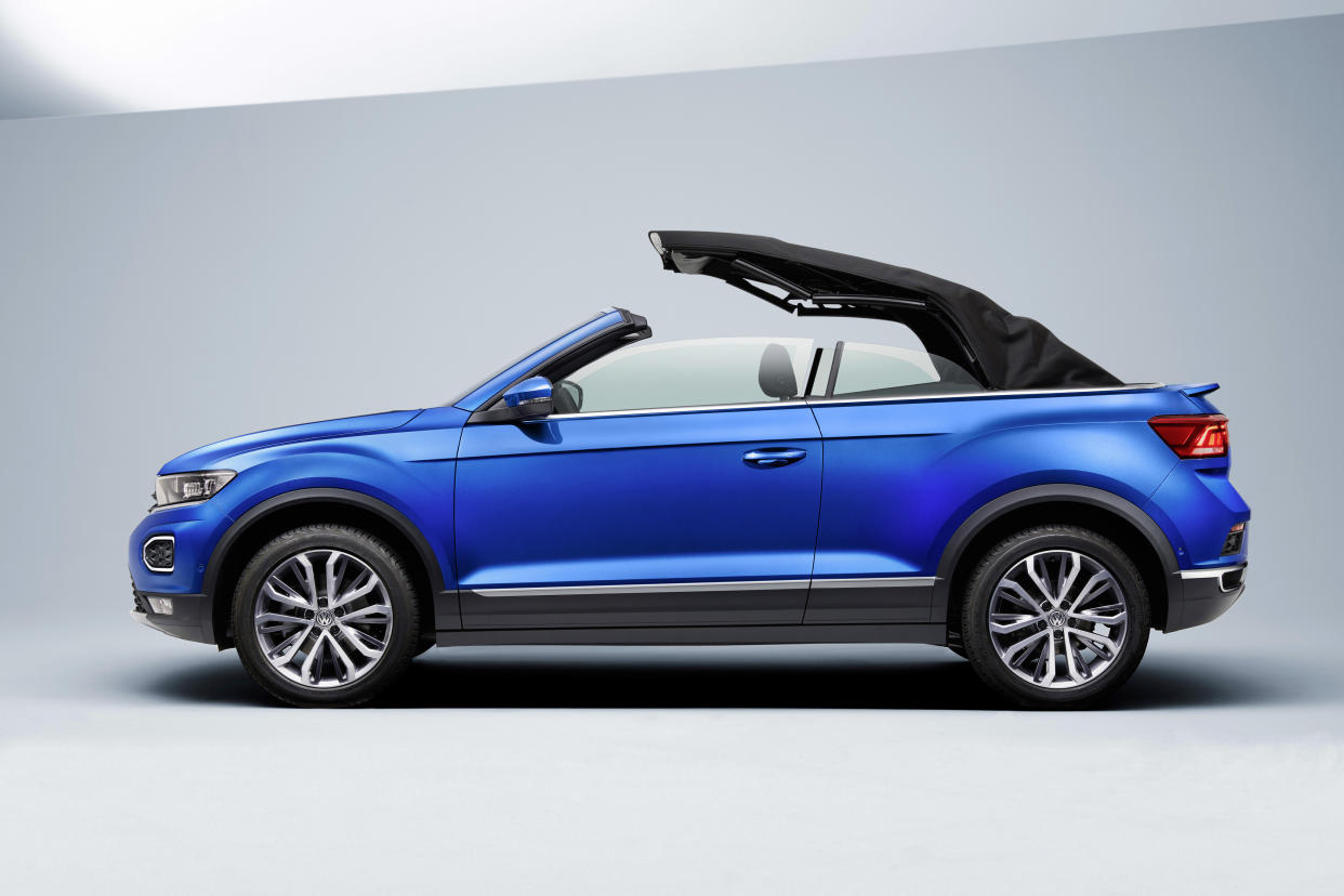 The Cabriolet's roof can be raised or lowered in just nine seconds 