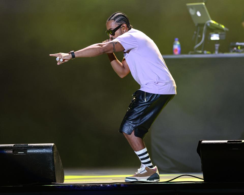 Ludacris notices that fans know every word of his songs during his performance at the 2023 Iowa State Fair on Friday night.