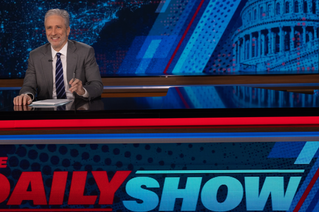 Jon Stewart on 'The Daily Show' - Credit: Courtesy of Comedy Central 