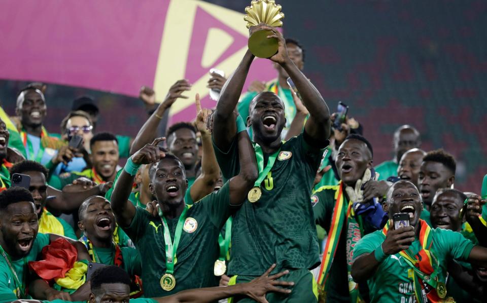 Senegal beat Egypt in the Africa Cup of Nations final in February - Senegal World Cup scouting report: Beware England, 'Lions of Teranga' are no pushovers - Sunday Alamba/AP