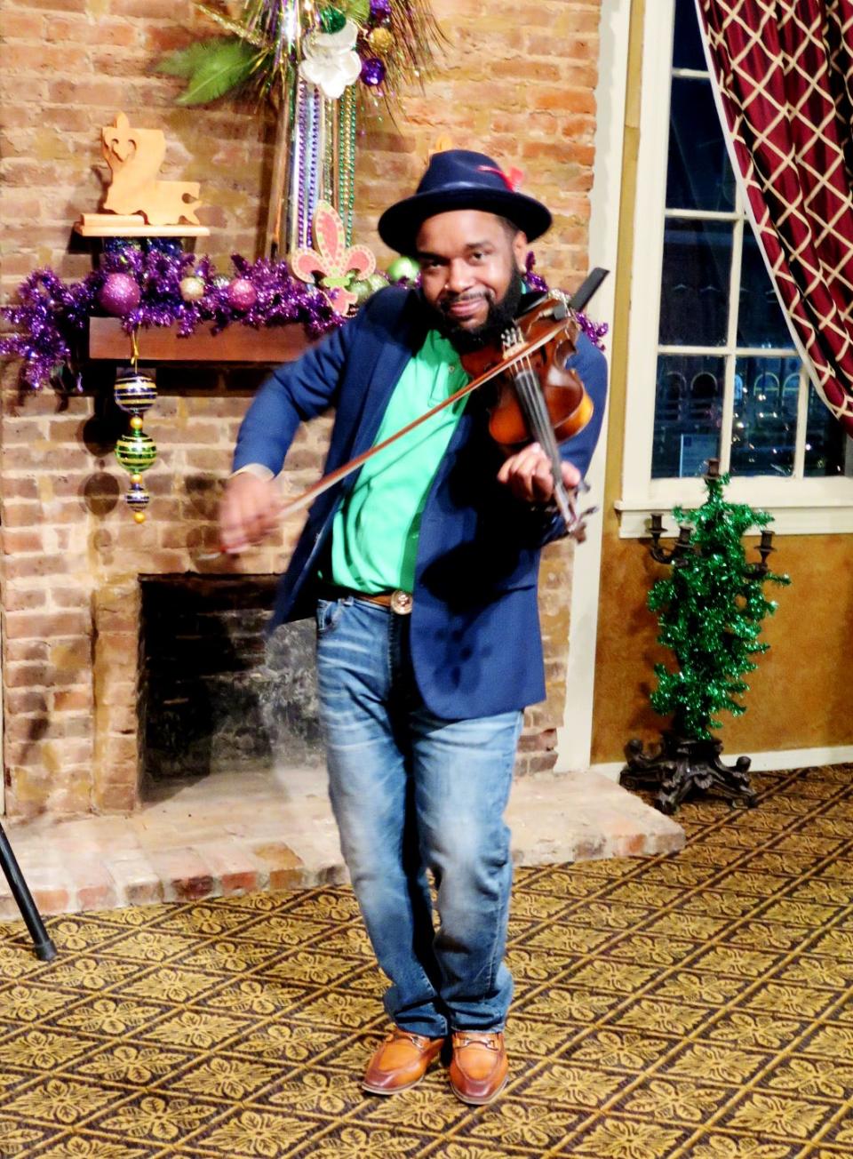 Musician "Wild" J.Y. Brown provided background music for the reception.