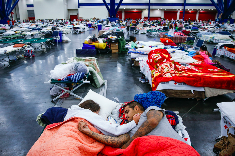 <em>Some 10,000 residents are taking shelter in the George R. Brown Convention Center (PA)</em>