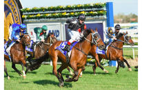 Mourinho finally struck gold when Vlad Duric guided him to victory in the Group One Underwood Stakes (1800m) at Caulfield.