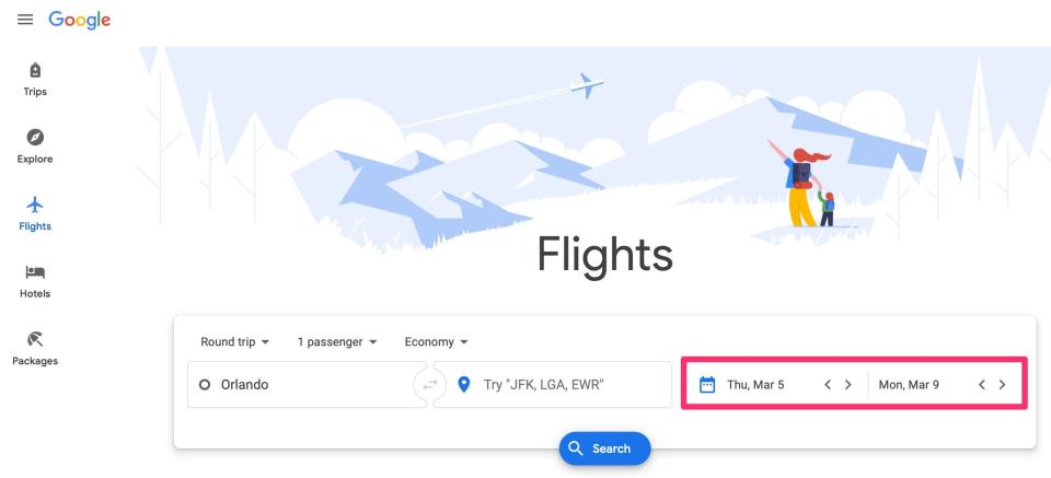 How to book a flight on Google Flights