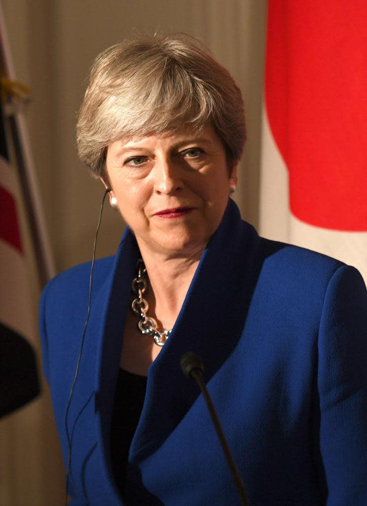 Theresa May portrait