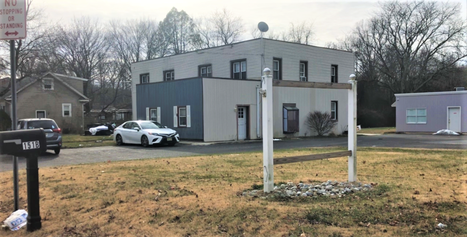 A Chesterfield developer wants to construct two apartment buildings at a property identified as 149-151 South Delsea Drive in Glassboro, seen here as it was after the Zoning Board approved a use variance for PVA Investments LLC in December 2021. Small site plan changes due to a wetlands issue forced a second board hearing on March 16, 2023, at which members approved an amended variance but not a site plan.