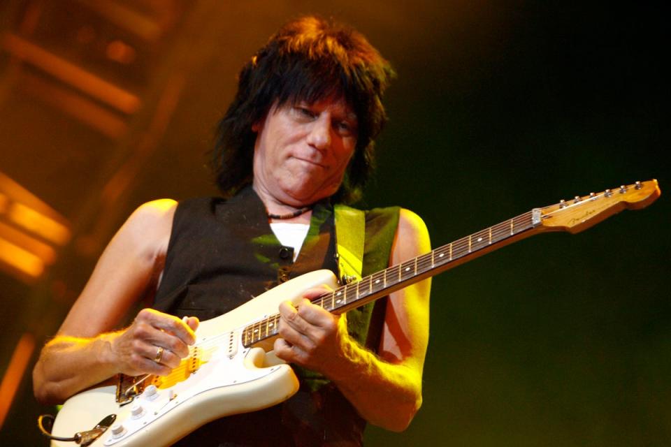Jeff Beck performing at the 41st Montreux Jazz Festival (AP)