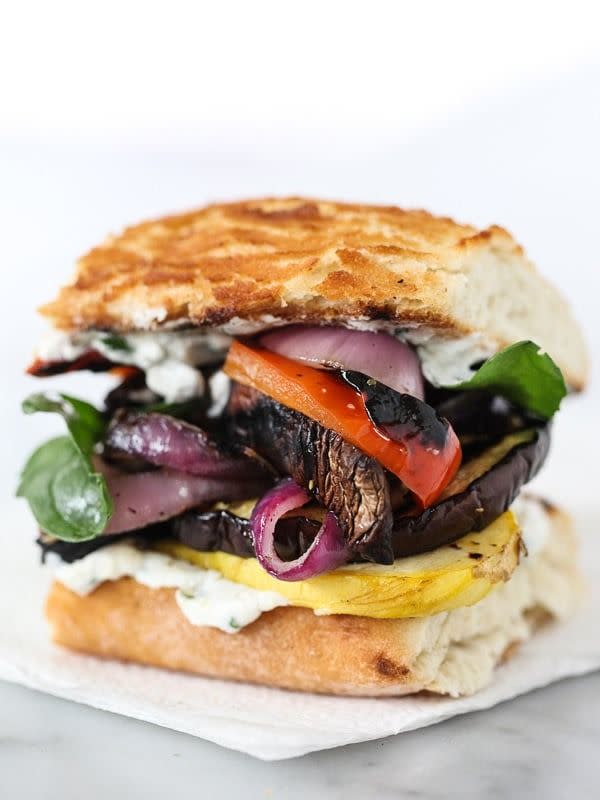 grilled vegetable sandwich