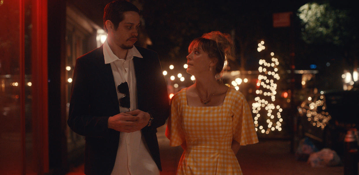 “Meet Cute” — (l-r) Pete Davidson as Gary, Kaley Cuoco as Sheila - Credit: MKI Distribution Services