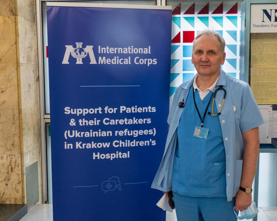 Dr. Szymon Skoczen, a pediatric oncologist at Krakow's University Children's Hospital.