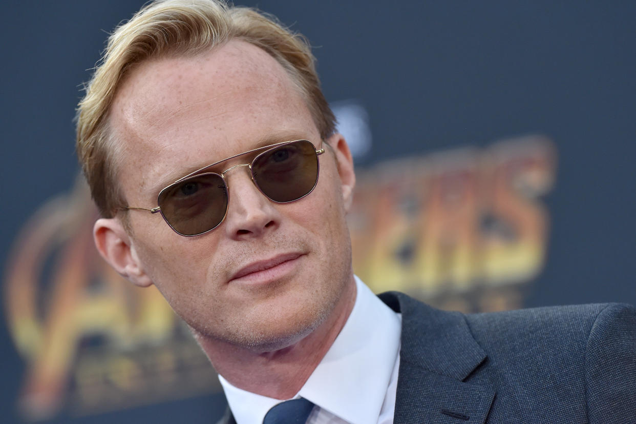 HOLLYWOOD, CA - APRIL 23:  Actor Paul Bettany attends the premiere of Disney and Marvel's 'Avengers: Infinity War' on April 23, 2018 in Hollywood, California.  (Photo by Axelle/Bauer-Griffin/FilmMagic)