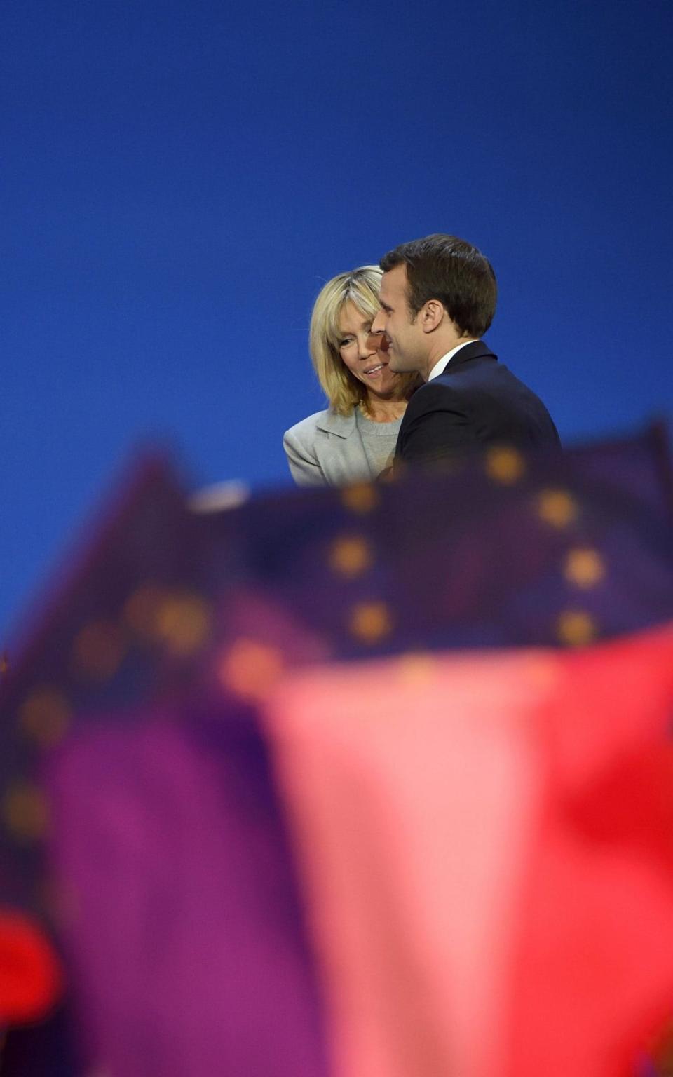 Macron reportedly pursued his wife, delcaring he wanted to marry her at 16 - Credit: AFP