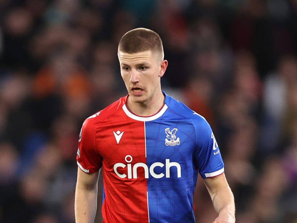 Adam Wharton of Crystal Palace passes the ball against Newcastle United (Getty Images)