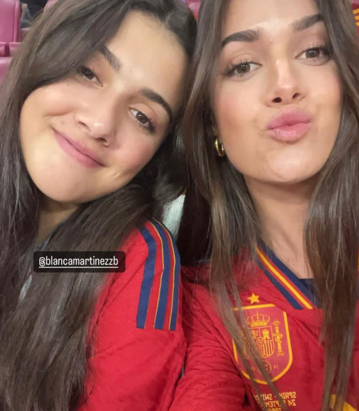 Sira Martínez y Blanca Martínez en el Estadio Internacional Jalifa