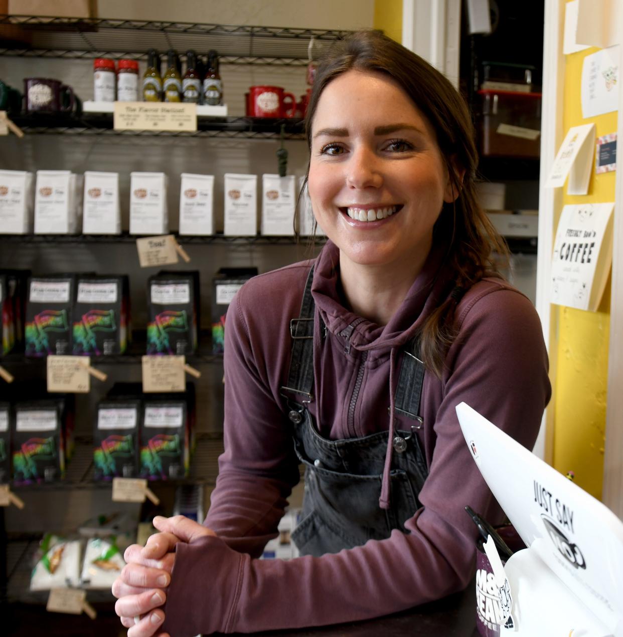 Hannah Moyer and her husband Mike launched M&H Beans Coffee Co + Roastery in North Canton during the pandemic. She serves as chief operating officer.