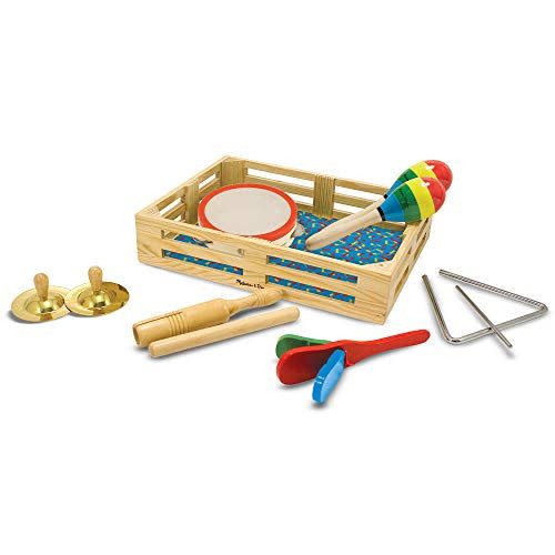 <p><strong>Melissa & Doug</strong></p><p>amazon.com</p><p><strong>$17.49</strong></p><p><a href="https://www.amazon.com/dp/B00005RF5C?tag=syn-yahoo-20&ascsubtag=%5Bartid%7C10055.g.33609399%5Bsrc%7Cyahoo-us" rel="nofollow noopener" target="_blank" data-ylk="slk:Shop Now;elm:context_link;itc:0;sec:content-canvas" class="link ">Shop Now</a></p><p>Bring music class right into your home thanks to this 10-piece set. Your kids will have a ball learning all the new sounds and creating their own band. </p>