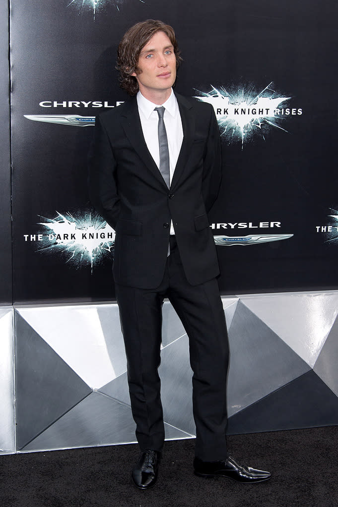 Cillian Murphy arrives at the New York City premiere of "The Dark Knight Rises" on July 16, 2012
