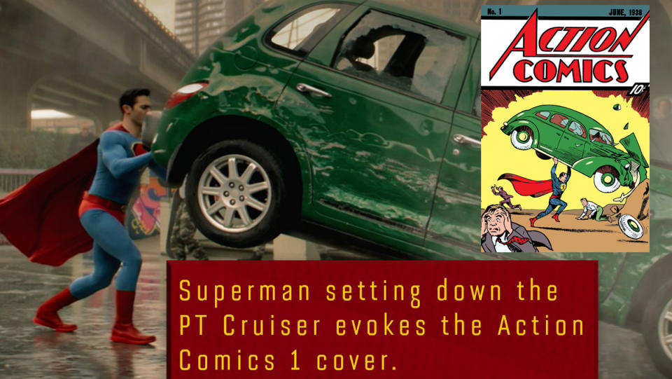 Superman and Lois recreates the iconic Action Comics #1 cover from 1938.