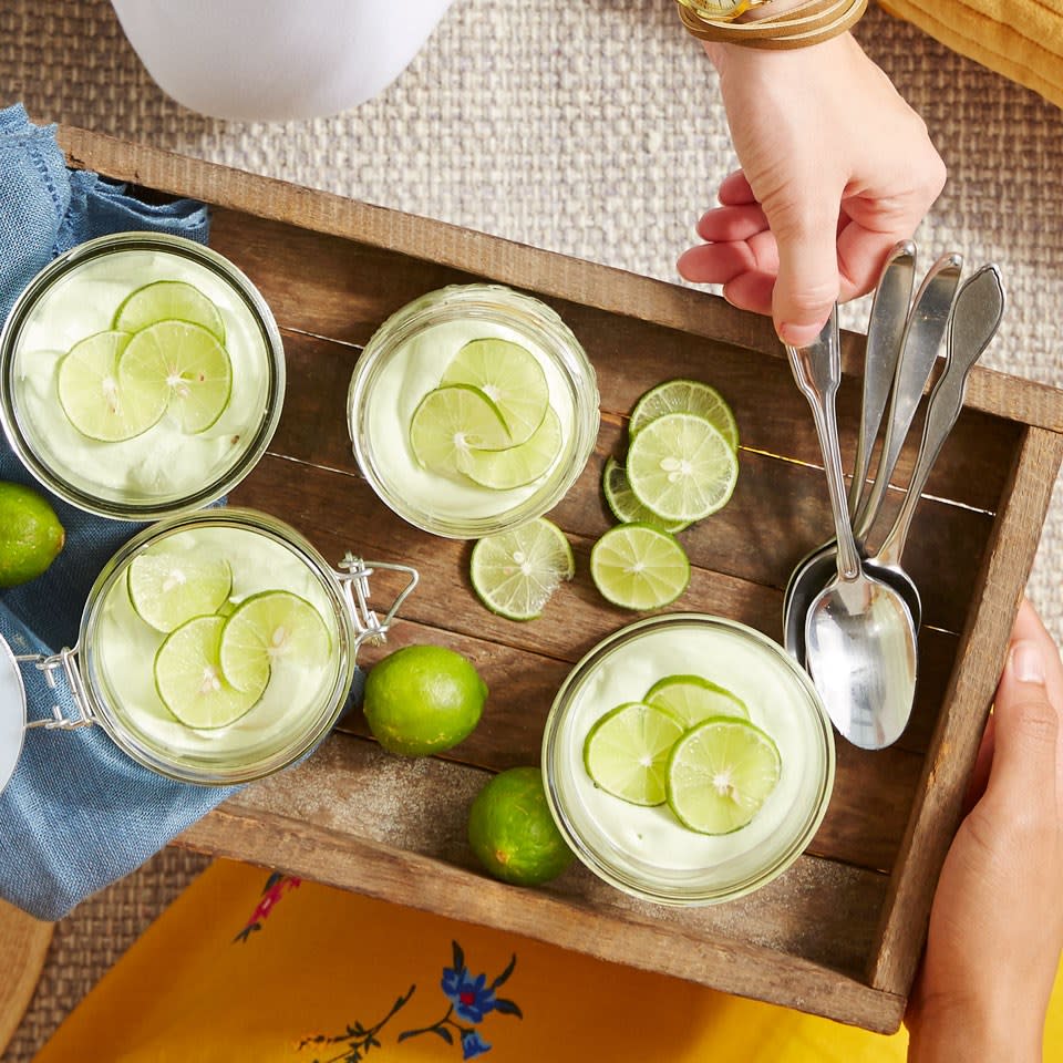 Key Lime Mason Jar Cheesecakes