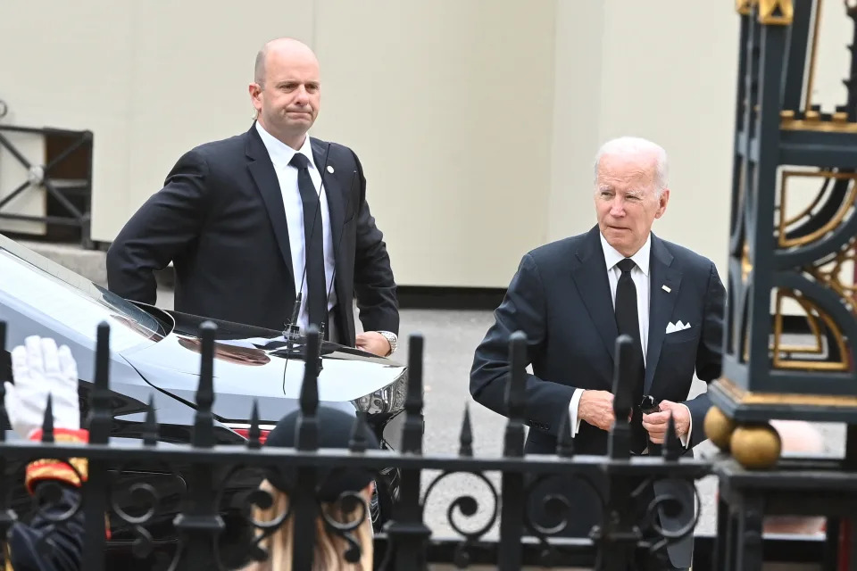 The funeral of Her Majesty the Queen at Westminster Abbey - picture shows Joe Biden President of United States   September 19, 2022.    Geoff Pugh/Pool via REUTERS