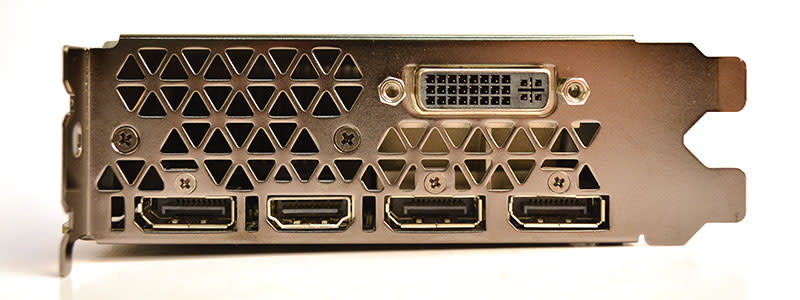 The NVIDIA GeForce GTX 980 Ti has three DisplayPort outputs, one HDMI and one dual-link DVI port.