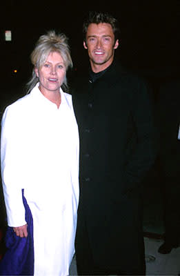 Deborra-Lee Furness and Hugh Jackman at the Beverly Hills premiere of Castle Rock's Proof Of Life