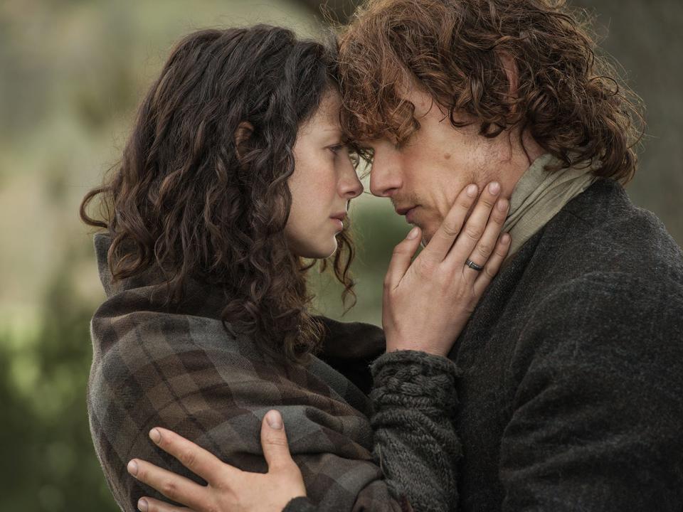 Claire and Jamie on "Outlander"