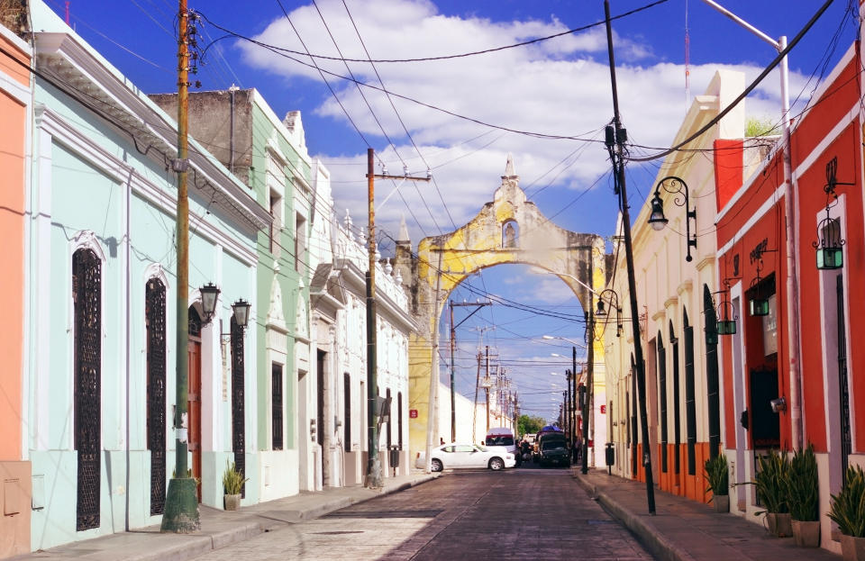 Calle residencial de Mérida, Yucatán, Mexico. Foto: Getty Images. 