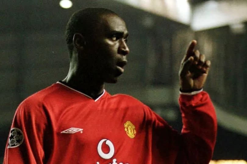 Andy Cole in his Manchester United days