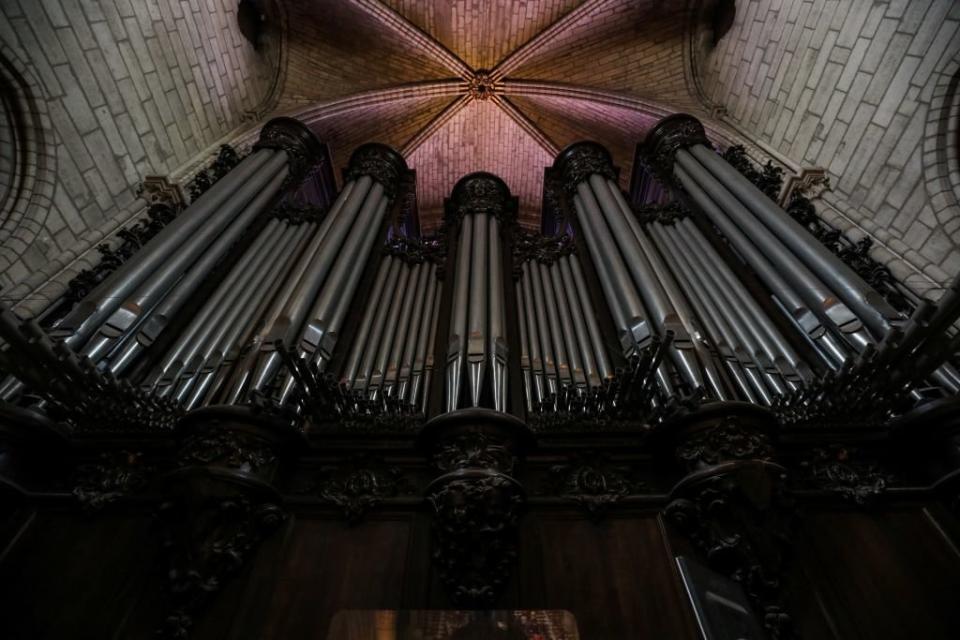 The organ at Notre Dame de Paris Cathedral (Picture: AFP/Getty)