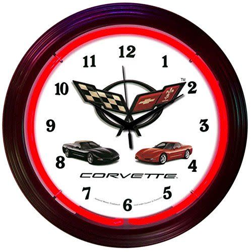 Neonetics Corvette C5 Neon Wall Clock