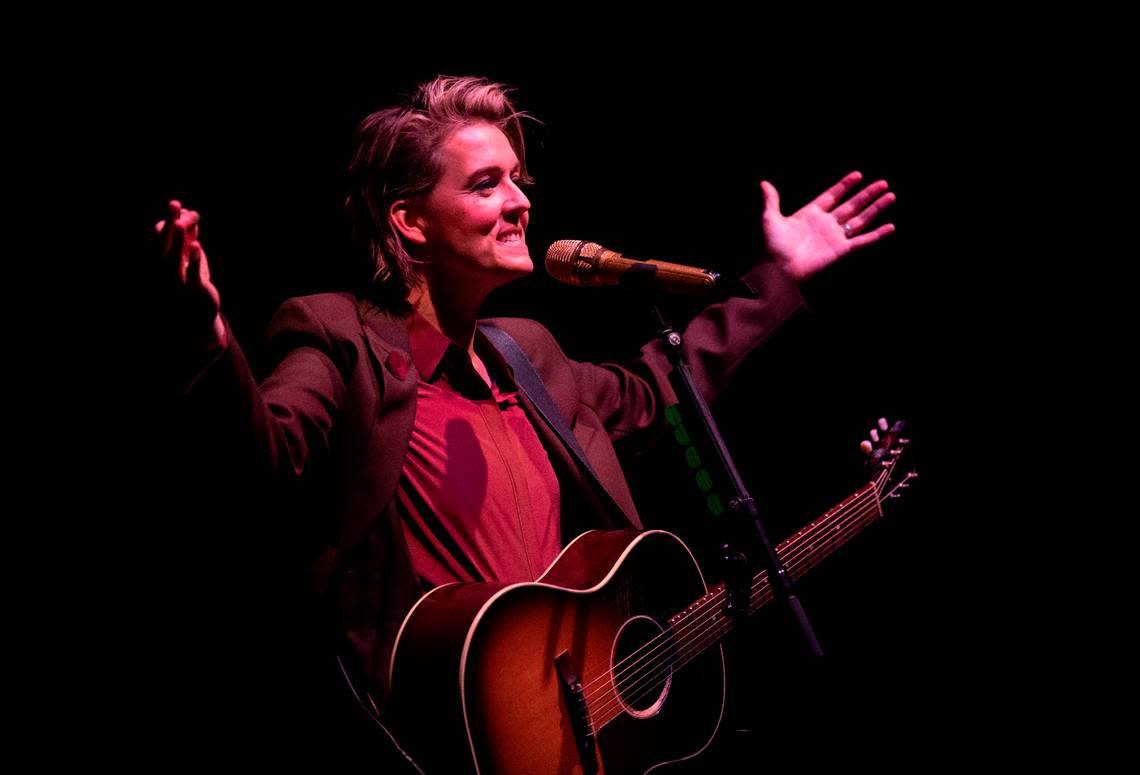 Brandi Carlile plays a special solo concert at DPAC in Durham, N.C., Friday night, Oct. 7, 2022.