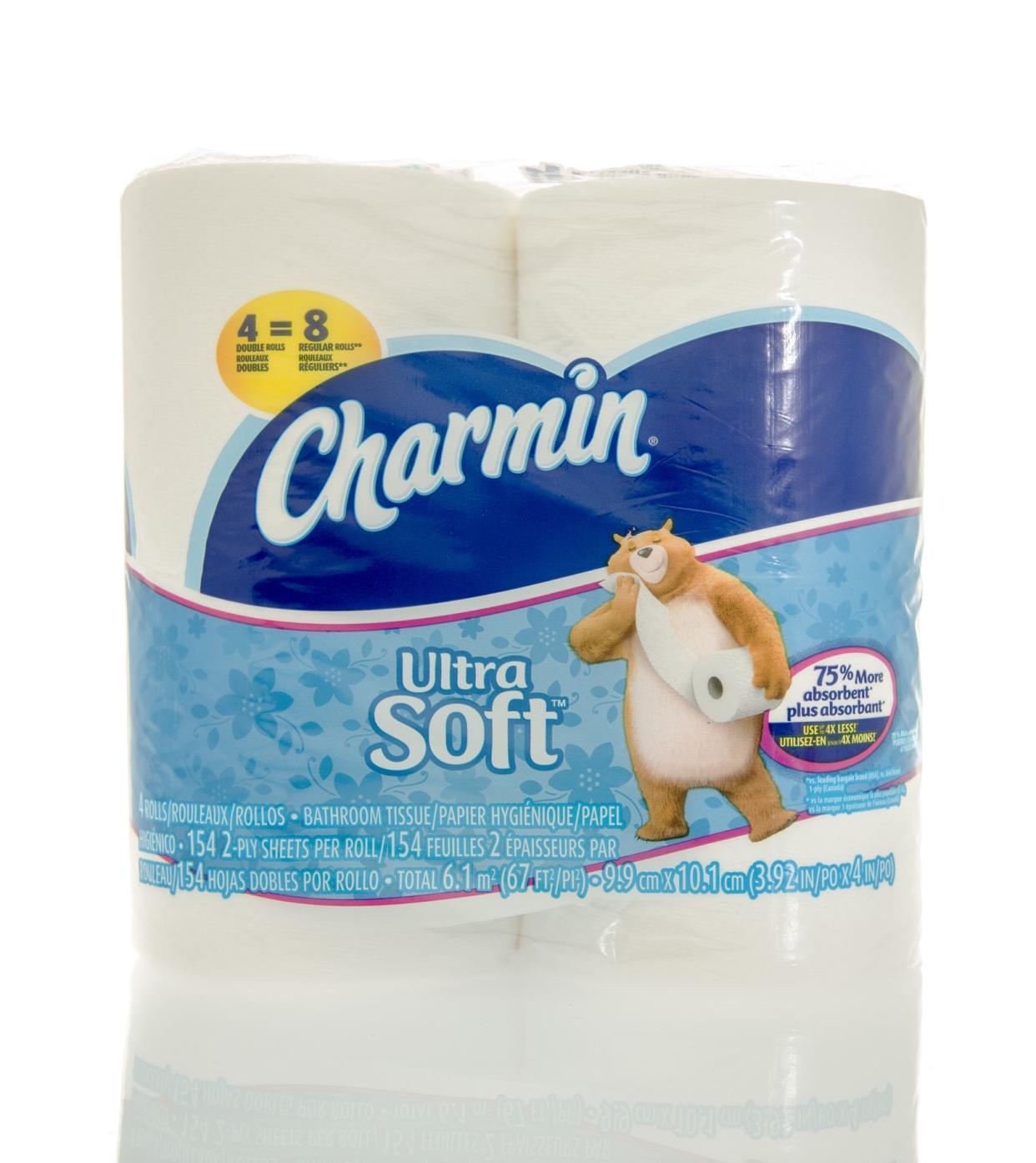 Winneconne, WI, USA  - 6 Feb 2016:  Package Charmin  toilet paper.