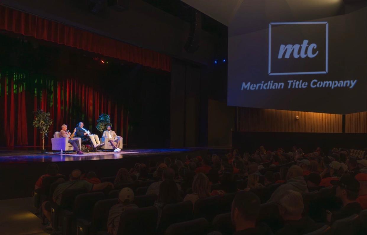 Mecole Hardman Jr., a wide receiver with Kansas City Chiefs, was interviewed Sunday evening by Ned Reynolds and Art Hains at the Aetos Center For The Performing Arts.