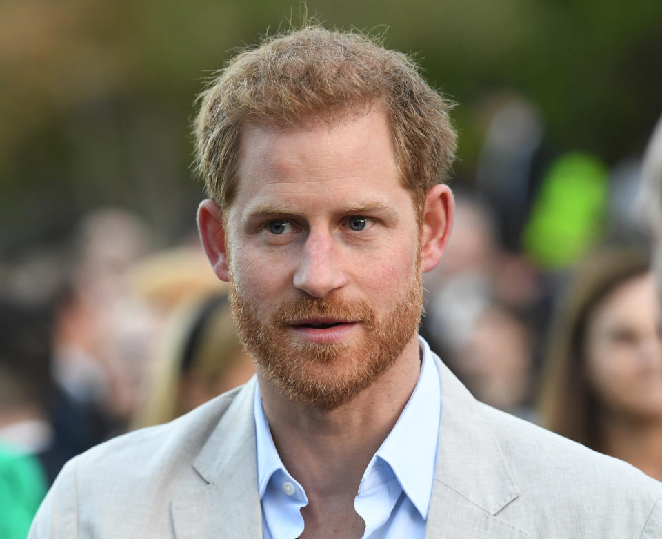 CAPE TOWN, SOUTH AFRICA - SEPTEMBER 24: Prince Harry, Duke of Sussex attends a reception for young people, community and civil society leaders at the Residence of the British High Commissioner, during the royal tour of South Africa on September 24, 2019 in Cape Town, South Africa. (Photo by Facundo Arrizabalaga - Pool/Getty Images)