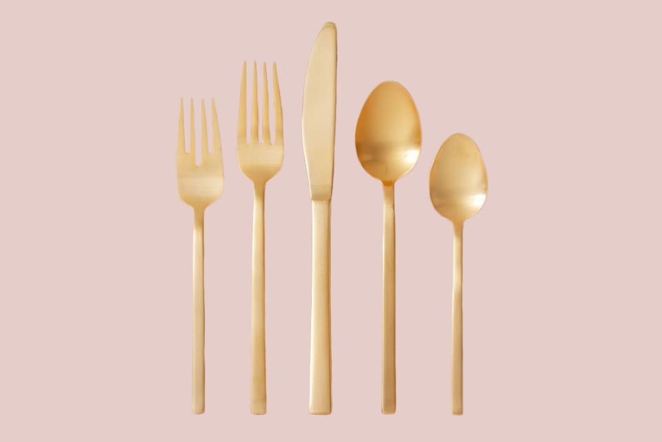 Gold Flatware Set