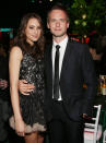 Troian Bellisario and Patrick J. Adams during NBC Universal's Golden Globes Post-Party Sponsored by Fiat and Hilton held at the Beverly Hilton Hotel on January 13, 2013.