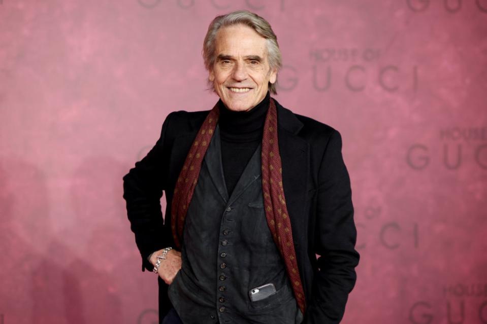 Jeremy Irons at the UK premiere of House of Gucci (REUTERS)