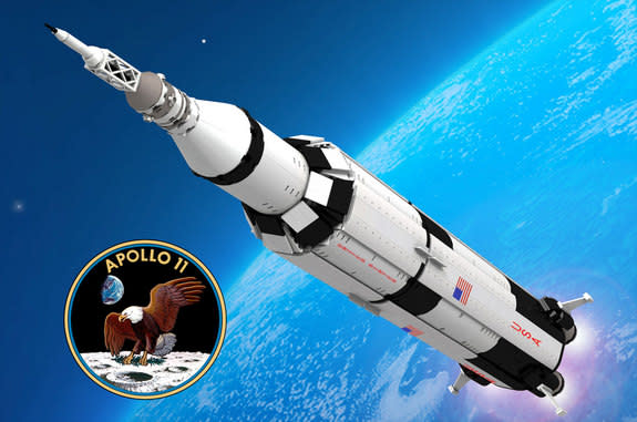 Felix Stiessen's and Valerie Roche's Apollo 11 Saturn V model will be reviewed by Lego for possible production.