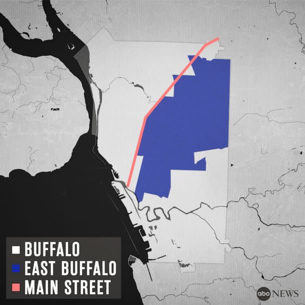 PHOTO: East Buffalo Map (ABC NEWS)