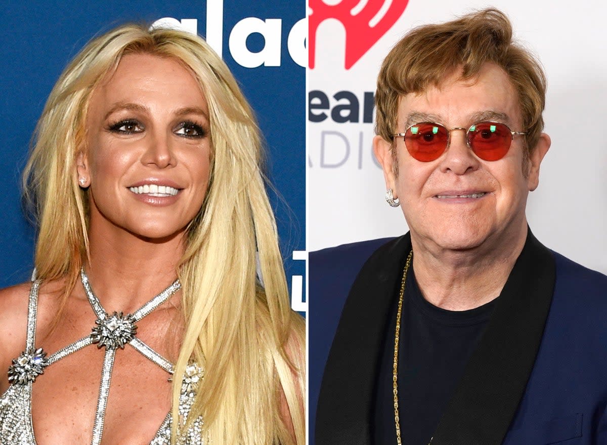 ELTON JOHN-BRITNEY SPEARS (AP)