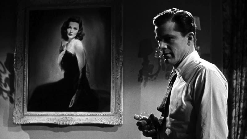 A scene from the 1944 noir classic, Laura.