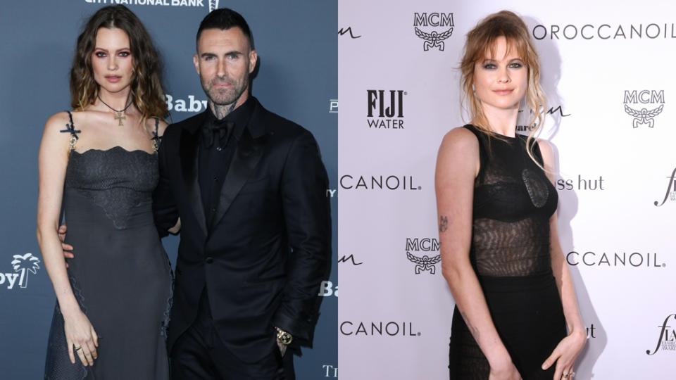 「魔力紅」主唱亞當李維（Adam Levine）爆發出軌醜聞後，超模辣妻貝哈蒂普林斯露（Behati Prinsloo）神隱一個月終於出現。（圖／達志影像）