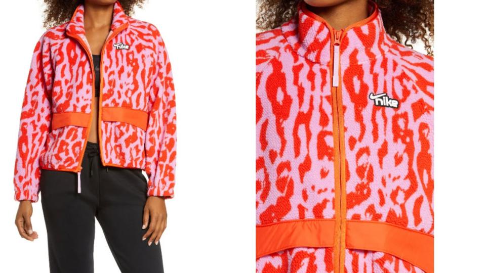 Nike Sportswear Animal Print Fleece Jacket- Nordstrom, $66 (originally $110)