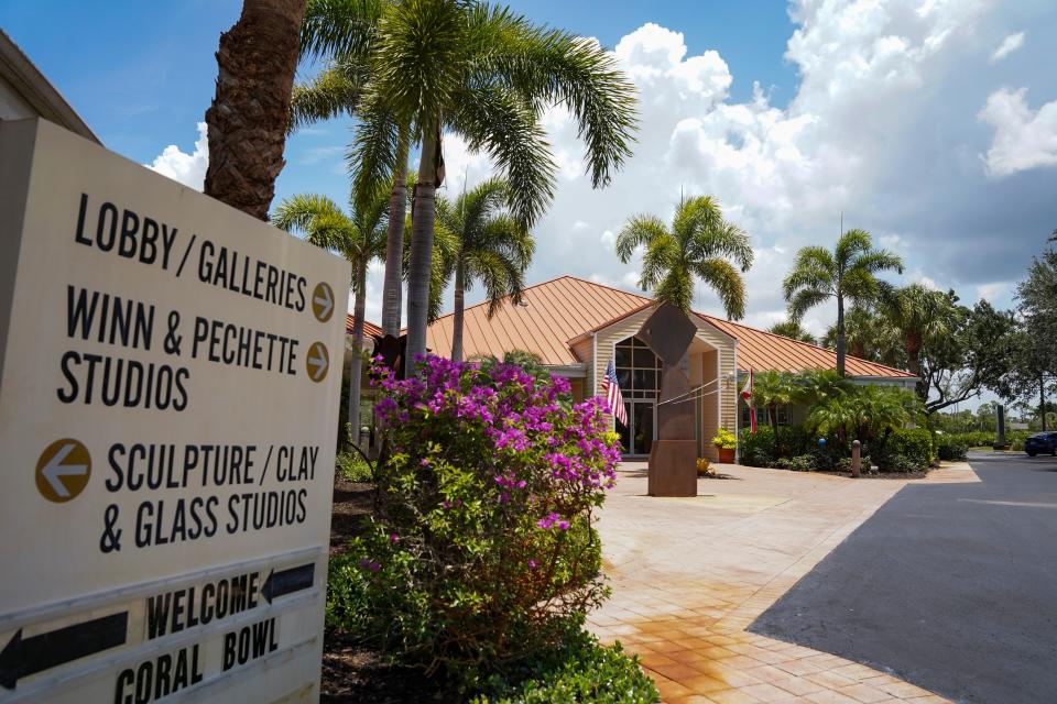 The exterior of the Center for the Arts in Bonita Springs is shown on Thursday, July 13, 2023.