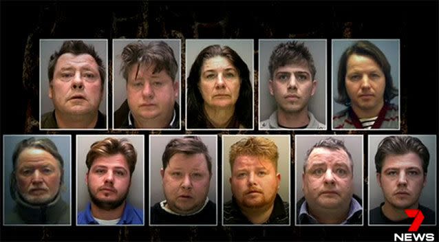 The 11 members of the Rooney family will be sentenced in September. Source: 7 News