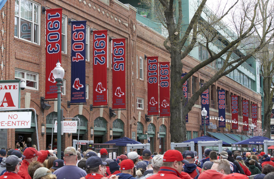 Yawkey Way, the famous street outside Boston's Fenway Park, could soon have a new name.&nbsp; (Photo: USA Today Sports / Reuters)